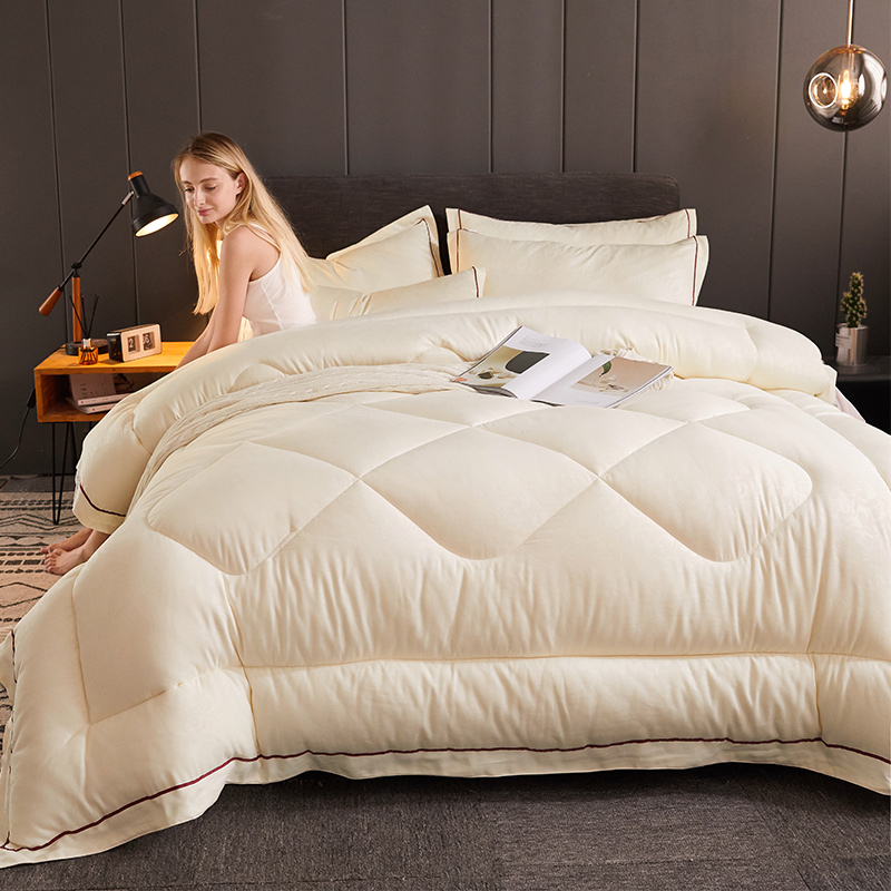 Antarctic soybean fiber quilt winter quilt thickened warm quilt double four seasons universal space quilt core in autumn and winter