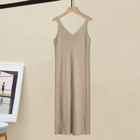 Абрикосовая майка, платье-комбинация