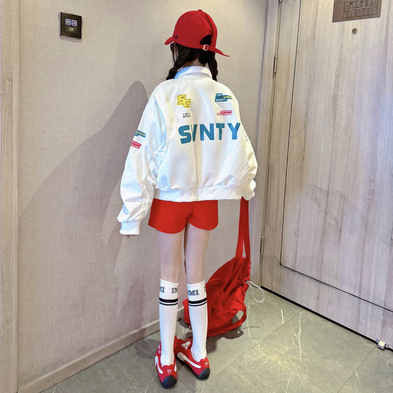 Girls' Jacket Spring 2026 New Style Children's Stylish Baseball Jacket Spring Girls' Jacket Super Nice Top Spring Girls' Jacket Spring 2026 New Style Children's Stylish Baseball Jacket Spring Girls' Jacket Super Nice Top Spring