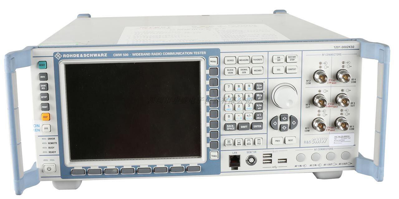 Rohde-Schwarz Rod with Schwarz Wireless Comprehensive tester CMW500 CMW100