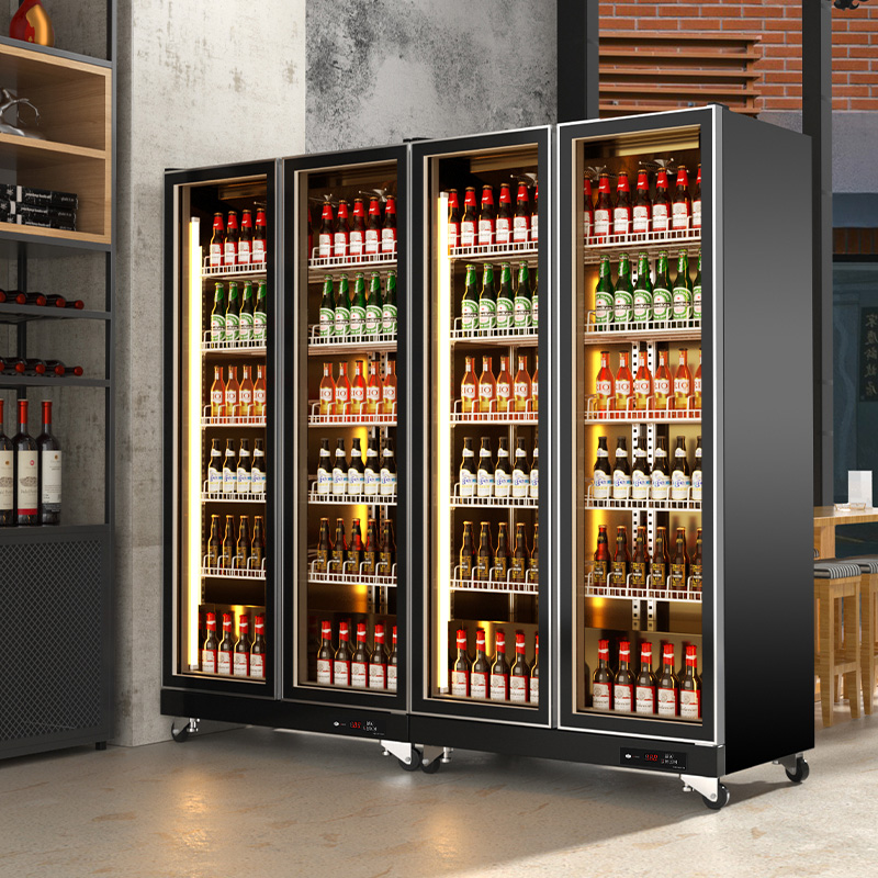 Bojin net red beer cabinet commercial refrigerator supermarket convenience store wine refrigerated freezer fresh cabinet beverage display cabinet
