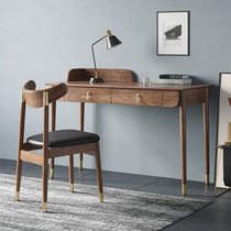 Nordic Solid Wood Desk Light Extravagant Computer Desk Childrens Book Room Bedroom Small Household Type Home Study Writing Desk Bookshelf