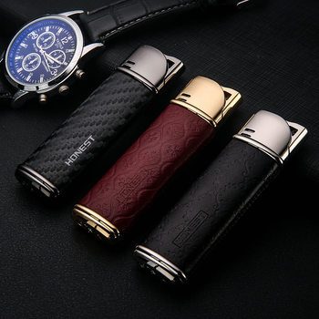New Model Baicheng Genuine Creative and Personalized Direct Gas Lighter, Portable Metal Lighter with Exquisite Gift Box