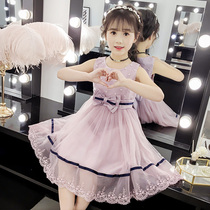 Girls summer dress dress dress 2022 new Child Yangqi Girl Summer thin Canopy Yarn Summer Princess Dress