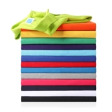 Однотонная футболка для работы, делается под заказ, короткий рукав, с услугой печати логотипа