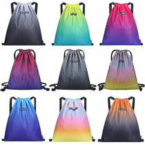 Minimalist Sports Fitness Beam Pocket Waterproof Backpack Casual men and women Draw Rope Double Shoulder Bag Light Football Closeout Bag