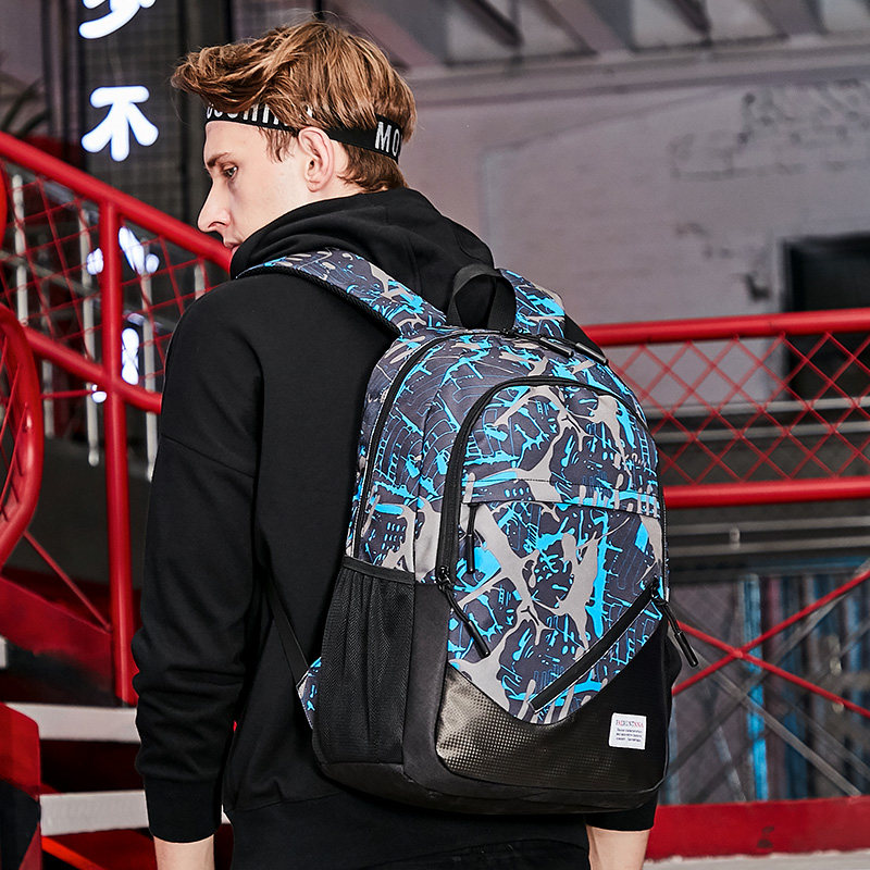High school students school bag male college students with large capacity junior high school backpack light casual computer package fashion trend