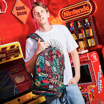 Printed trend Double shoulder bag Male Tide Card Lady Backpack 15 6 Inch Computer Bag Travel Bag College Students Junior High School Bag