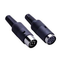 Assembly Hand Handle Round Head 8 Core DIN Plug Male Head Meeting Microphone Big 8 Core Welding Wire