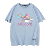 Розовая хлопковая небольшая дизайнерская милая футболка, коллекция 2023, короткий рукав, тренд сезона, в корейском стиле