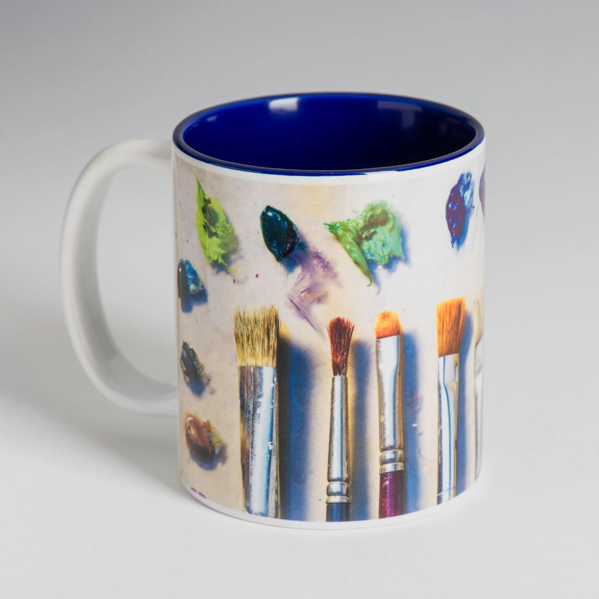 Spot Hungarian National Art Gallery Palette Painted Pan ceramic Mark Cup