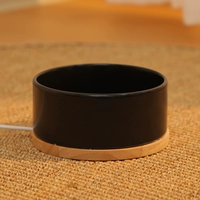 Черная керамическая постоянная температурная нагревательная миска [550 мл].