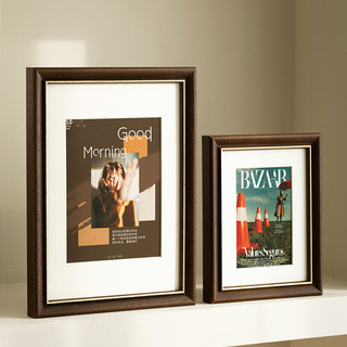 Printed American-Style Retro Photo Frame Empty Frame Display Stand 6-Inch 7-Inch 8inch 10inch Ornaments for Mounting Washed Photos into Picture Frames