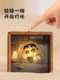 Rechargeable Anime Night Light Bedroom Sleep Lamp Bedside Sleep Children's Room Cartoon Cute Photo Frame Birthday Gift