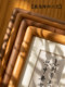 Brush calligraphy works mortise and tenon photo frame table hanging wall high-end 6-inch Chinese style framed solid wood frame A4 high-end