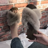 Тапочки, удерживающая тепло обувь, нескользящие модные универсальные туфли, 2020, мягкая подошва, популярно в интернете