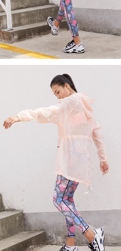 Thể thao và giải trí áo khoác chống nắng nhẹ thể thao áo khoác nữ dài giữa áo khoác cardigan năm mới hàng đầu - Áo khoác thể thao / áo khoác