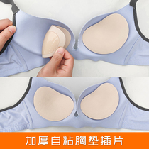 Swimsuit underwear breast pad insert female thick gathering upper support sponge lining bra bikini invisible silicone bra