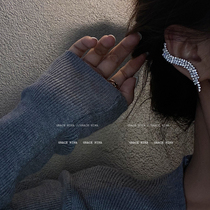 Angels wings ~ earrings 2021 New Tide earrings female full ear clip ins Wind temperament personality