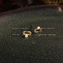 Treasure heart selection ultra-small paper clip exquisite girl earrings 2021 New Tide Japanese and Korean earrings female