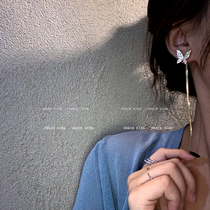 Grace Nina Treasure Girl a two-wearing butterfly element earrings 2021 New Tide earrings female