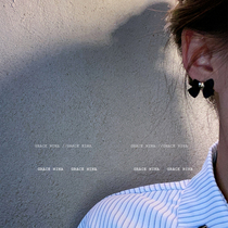 Sea Kings Treasure ~ Bow Element Earrings 2021 New Tide Earrings Female Personality Joker Girl