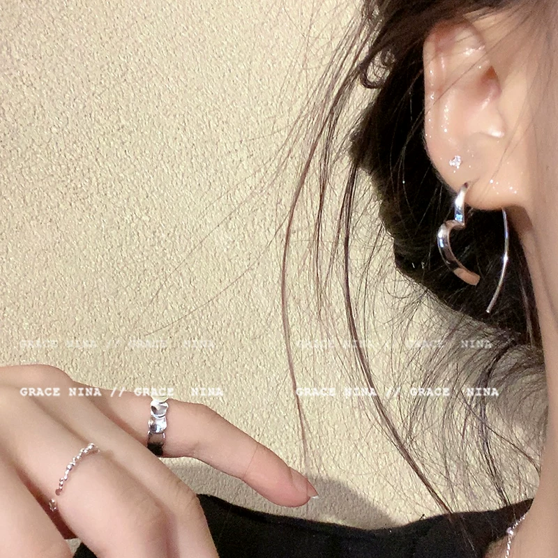 Серьги, простые и элегантные, высшая категория, стиль легкой роскоши