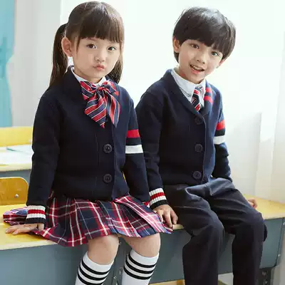 Kindergarten garden clothes British style children's class clothes Autumn primary school school uniforms College style chorus speech graduation clothes
