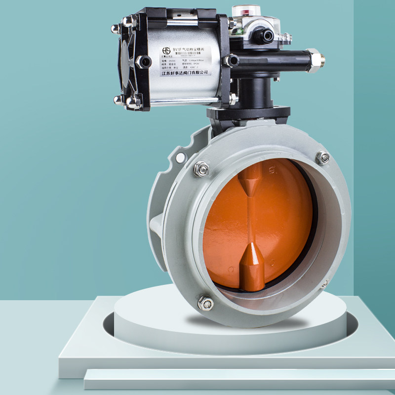 Pneumatic dust butterfly valve cement tanker powder Material manual aluminium alloy valve dn 150200250300