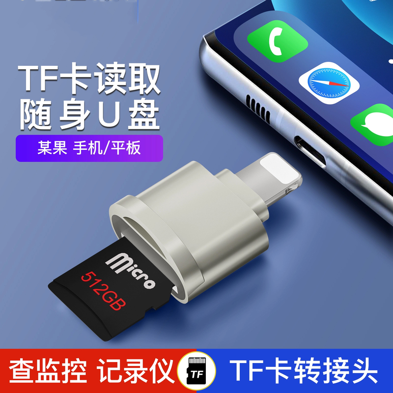 Otg Is Suitable for Vivo, Huawei, Xiaomi, Oppo, Android Typc Mobile Phone Card Reader to Convert Tf Memory Card and Ccd Camera