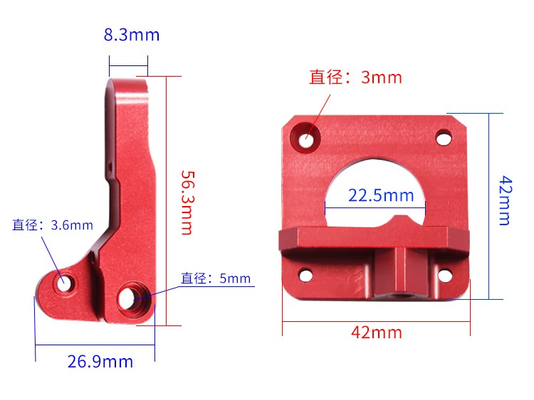 3D Phụ Kiện Máy In CR-10S PRO Ender-3 Btech Ròng Rọc Đôi Máy Đùn Đỏ Từ Xa Đa Năng máy in canon giá rẻ máy in hóa đơn bán hàng