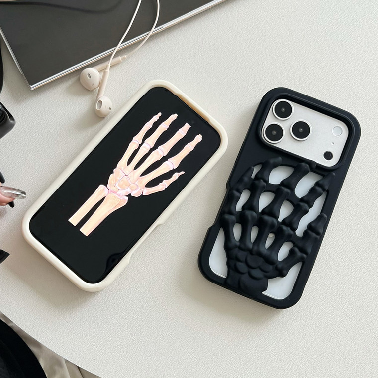 Skeletal Hand 3D Relief Minimalist Heat dissipation Phone Case