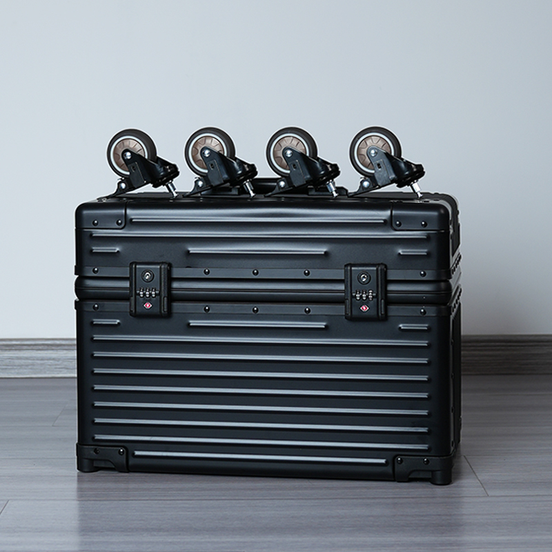 Yuemeng All-Aluminum Magnesium Alloy Suitcase Flip-Top Photography Camera Case Drone Equipment Boarding Trolley Case