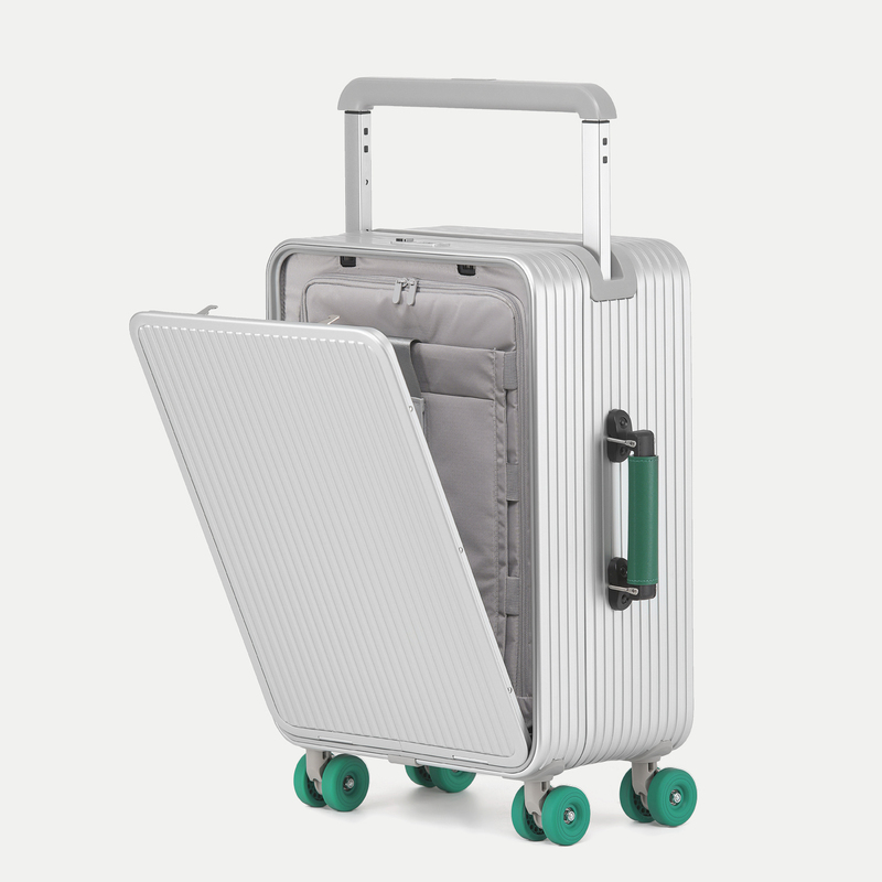 【New Product】Yuemeng Front-Opening All-Aluminum Magnesium Alloy Suitcase Wide Trolley Boarding Case Side-Opening Metal Trolley Case
