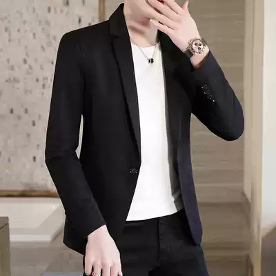Plaid suit men Korean version of slim business dress wedding dress British loin suit jacket coat men tide