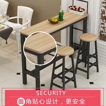 Simple wall-mounted bar table simple long table home dining table living room bar table high table and chair multi-functional customization