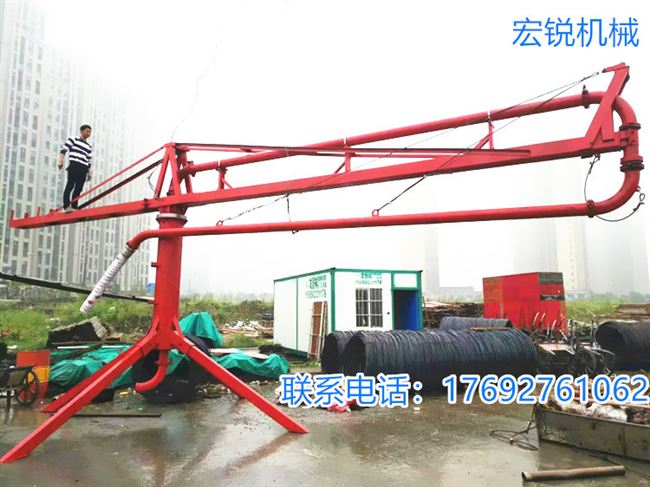 Máy phân phối bê tông xi lanh bê tông 15m máy phân phối thủ công nhỏ Máy phân phối khung 12m băng tải máy - Kính