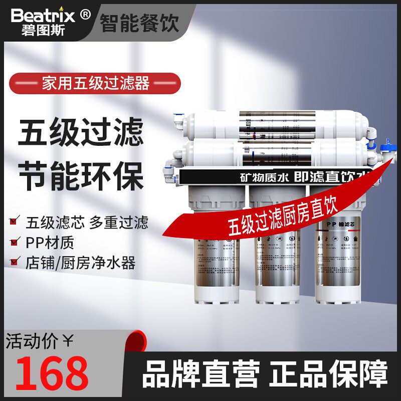 Bittus commercial water purifier direct drinking water purifier kitchen tap filter five-stage ultrafiltration machine front