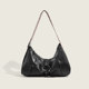 2025 New Niche Retro Biker Girl Underarm Bag for Women, Large Capacity Single Shoulder Crossbody Bag with Wide Shoulder Strap Tote Bag