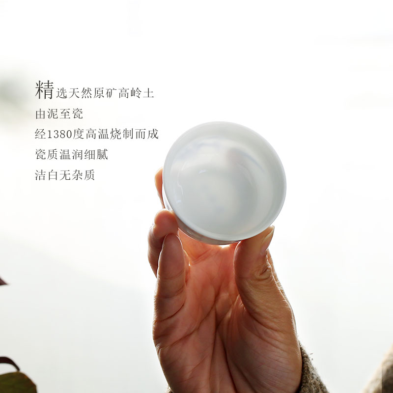 Jingdezhen hand - made sample tea cup of blue and white porcelain ceramic tea a single, small single master kung fu tea cups