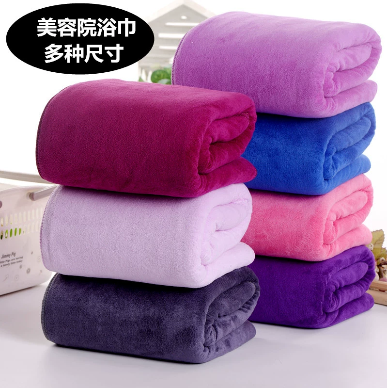 1 mét * 2 mét khăn tắm chuyên dụng cho thẩm mỹ viện, khăn lớn, khăn trải giường mềm mại thấm hút tốt, không rụng tóc, bán buôn phòng xông hơi - Khăn tắm / áo choàng tắm