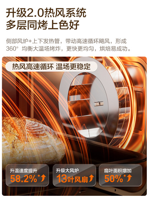 Supor oven 2025 new household wind stove electric oven baking special air frying all-in-one machine official flagship store