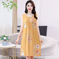 Модный без рукавов [белые цветы на желтых] мягкие и поглощающие пот