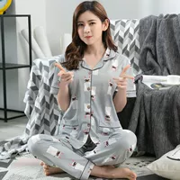 С короткими рукавами [кошка] серый набор