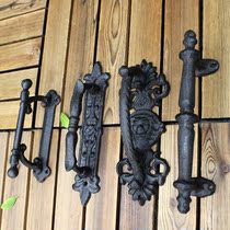 European retro atmospheric garden courtyard cast iron craft door handle hand-in-hand home decoration wall decoration door handle