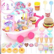 Exciting toy car ice cream toy house Ice cream toy set mobile large female baby gift 