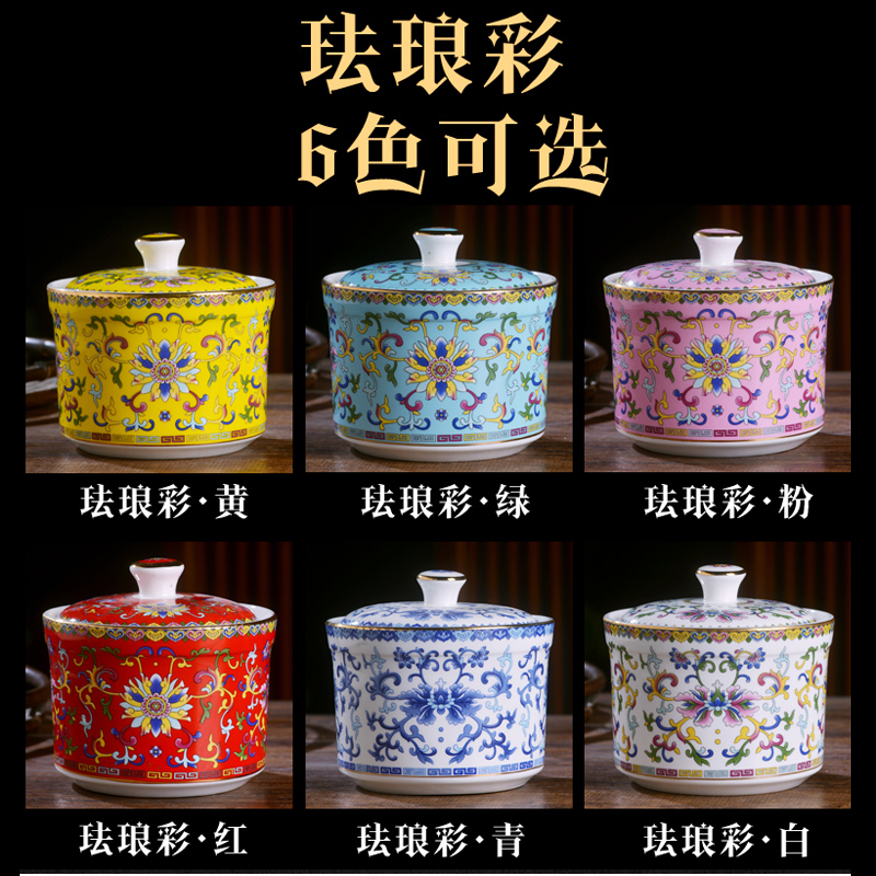 Ceramics medium, stew to offer them water stew pot soup tureen ipads China custom steamed stewed bird 's nest hotel hotel
