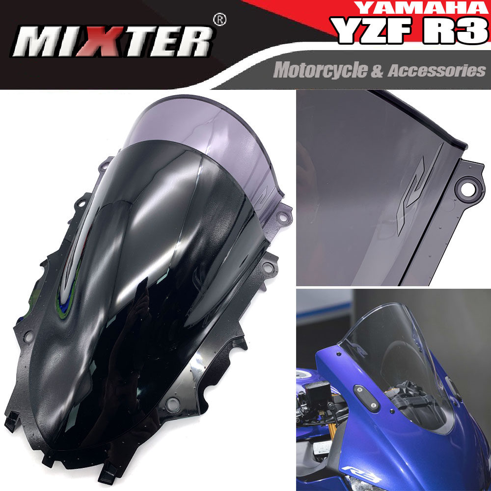 Suitable for Yamaha YZF R3 R25 2019-2022 modified windshield goggles windshield