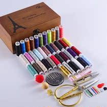 Sewing box household high-end set multi-functional storage advanced wedding dowry solid wood box sewing kit line tools