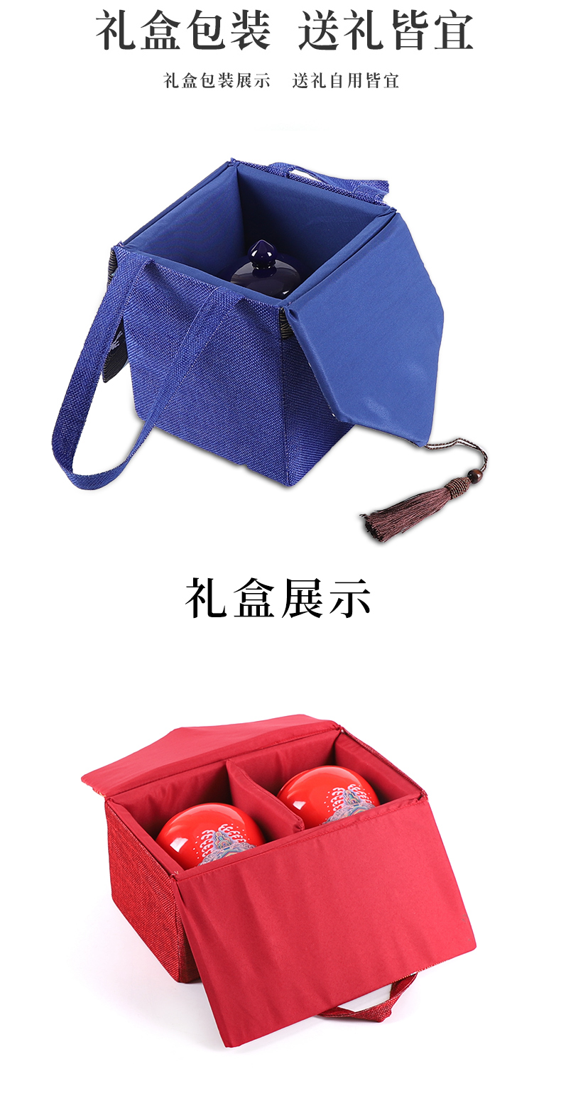 Tea packaging gift box aneroid general general ceramic Tea pot storage tank sealing half jins bag gift box